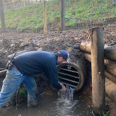 Circular Pipe Mounted Gratings