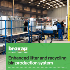 Creating cleaner communities through efficient litter and recycling bin production Creating cleaner communities through efficient litter and recycling bin production
