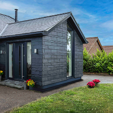 CUPACLAD® 101 Random adds a modern touch to residential extension