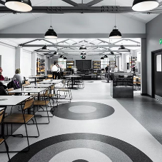 Polyflor's Classic Mystique Transforms the Armoury Café at Imperial War Museum Duxford