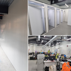External weathering and employee spaces to enable works to continue for Wates External weathering and employee spaces to enable works to continue for Wates