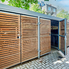 Nevern Square, London Custom Amazon Eco-Cycle and Bin Store Installation Nevern Square, London Custom Amazon Eco-Cycle and Bin Store Installation