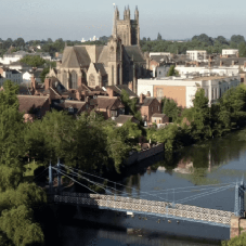 River Leam, Leamington Spa
