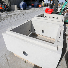 Precast concrete service pits and communication chambers Precast concrete service pits and communication chambers