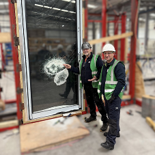 Reynaers’ Vision 7 Thermal Commercial Door achieves new enhanced security test standard Reynaers’ Vision 7 Thermal Commercial Door achieves new enhanced security test standard