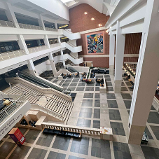Portland Stone Proves Its Strength at the British Library After 28 Years of Heavy Footfall Portland Stone Proves Its Strength at the British Library After 28 Years of Heavy Footfall