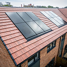 Solar PV panels and roof system for affordable homes in Ashington Solar PV panels and roof system for affordable homes in Ashington