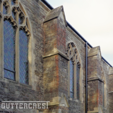 Roman Catholic Church - Beaded gutters & traditional round downpipes Roman Catholic Church - Beaded gutters & traditional round downpipes