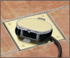 SimonBox the IP66waterproof electrical floor box solution for open hard floor surfaces