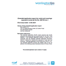 Certification: M-Tray B ROOF t4 Extended Application Report