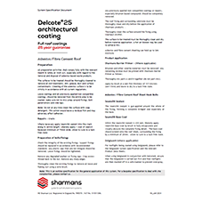 Delcote® 25 Asbestos/Fire Cement Roof Delcote® 25 Asbestos/Fire Cement Roof