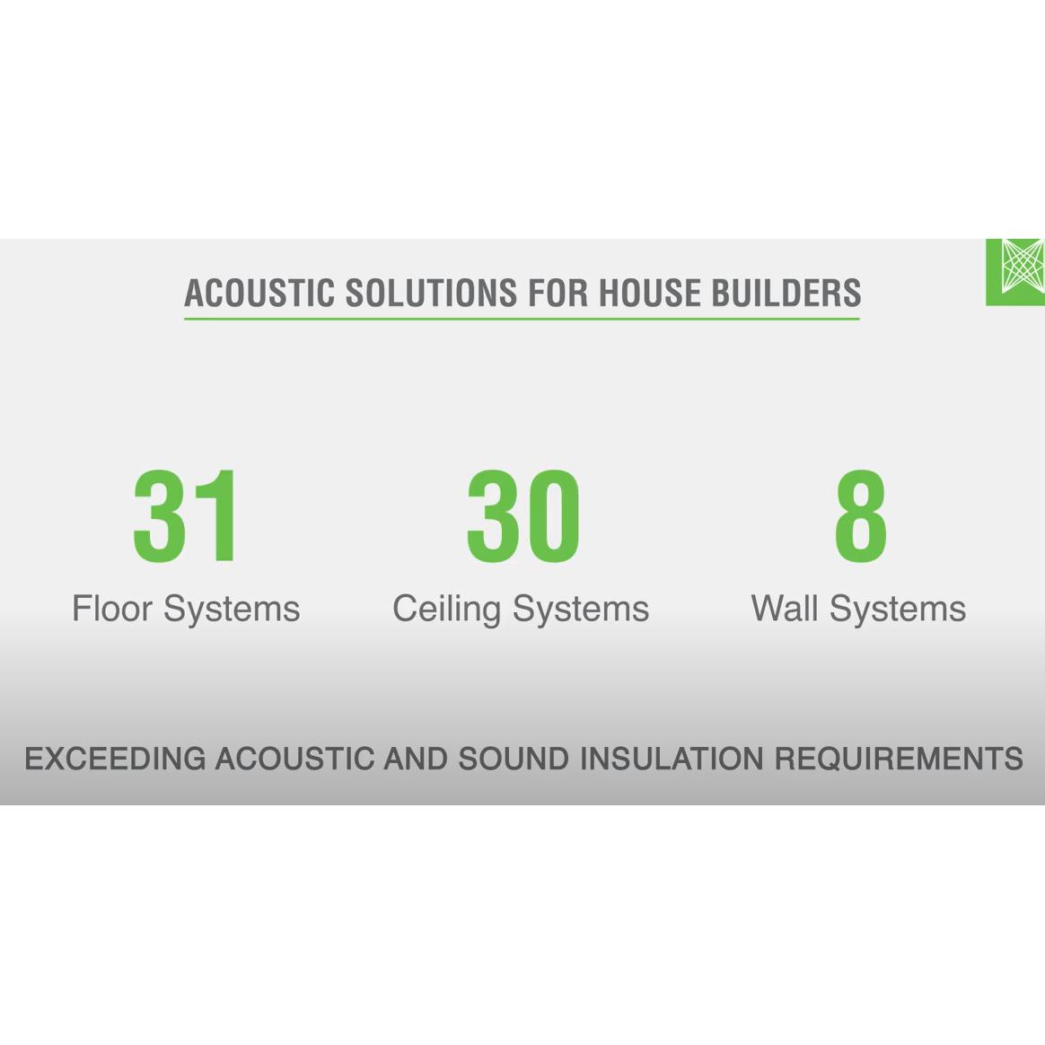 Acoustic insulation solutions for UK housebuilders that exceed minimum Building Regulations Acoustic insulation solutions for UK housebuilders that exceed minimum Building Regulations