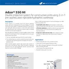 Adcor 550 MI product data Adcor 550 MI product data
