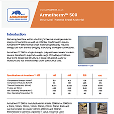 Armatherm™ 500 - Structural Thermal Break Material Armatherm™ 500 - Structural Thermal Break Material