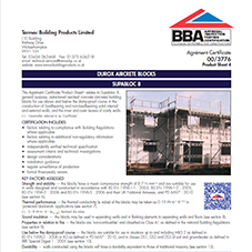 BBA Certificate Supabloc 8 BBA Certificate Supabloc 8
