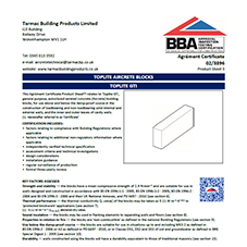 BBA Certificate Toplite GTI BBA Certificate Toplite GTI