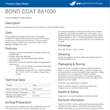 BOND COAT SA1030 product data BOND COAT SA1030 product data
