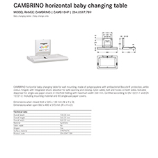 Cambrino Baby Changing Units Cambrino Baby Changing Units