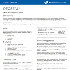 DECSEAL product data DECSEAL product data