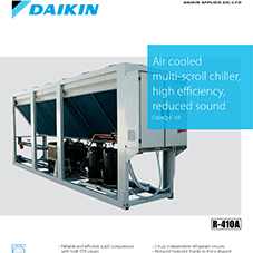 EWAQ-F-XR: Air cooled multi-scroll chiller