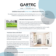 Gartec Home Lifts at Build It Bicester 2018 Gartec Home Lifts at Build It Bicester 2018
