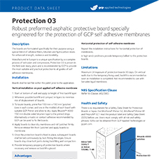 Protection 03 product data Protection 03 product data