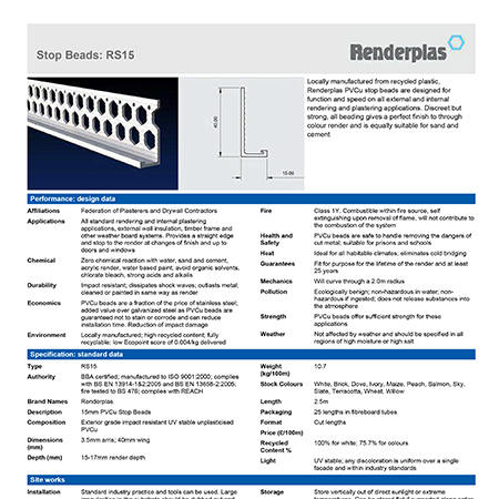 Renderplas Stop Beads: RS15
