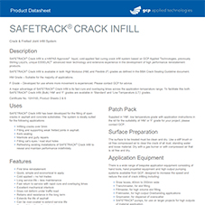 SAFETRACK CRACK INFILL product data SAFETRACK CRACK INFILL product data