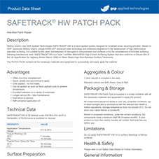 SAFETRACK HW PATCH PACK product data SAFETRACK HW PATCH PACK product data