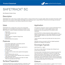 SAFETRACK SC product data SAFETRACK SC product data