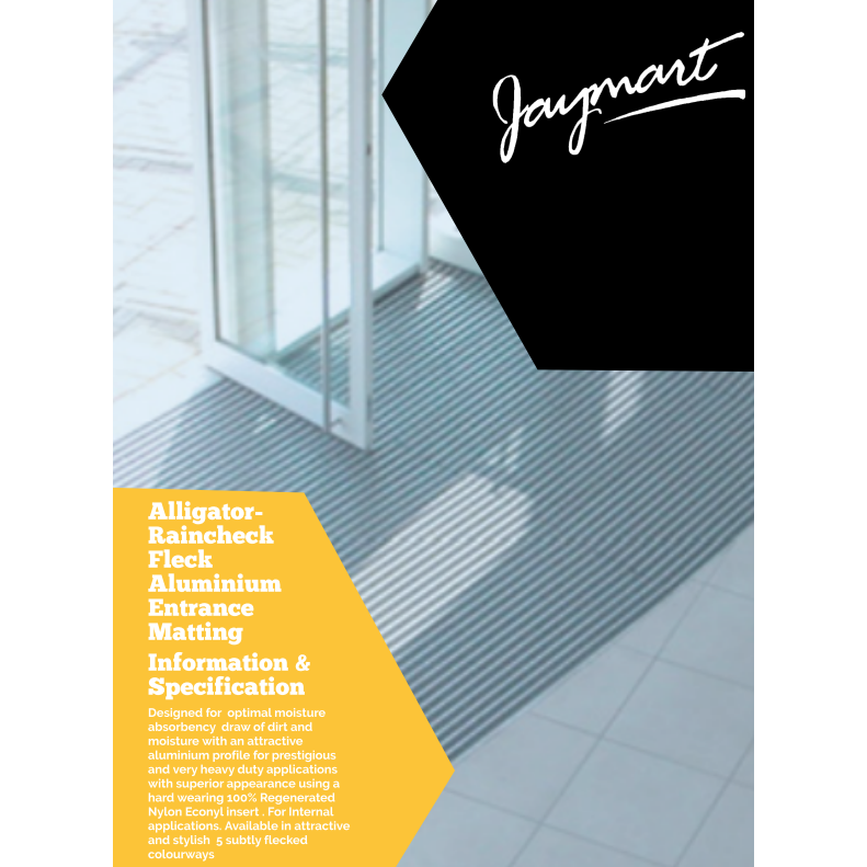 Alligator Raincheck Fleck Aluminium Entrance Matting Alligator Raincheck Fleck Aluminium Entrance Matting