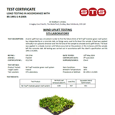 Certification: Wind Uplift Testing