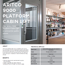 Aritco 9000 Platform Cabin Lift Aritco 9000 Platform Cabin Lift
