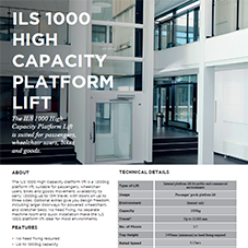 ILS 1000 High Capacity Platform Lift ILS 1000 High Capacity Platform Lift