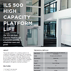 ILS 500 High Capacity Platform Lift ILS 500 High Capacity Platform Lift