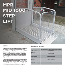 MPR Mid 1000 Platform Step Lift MPR Mid 1000 Platform Step Lift