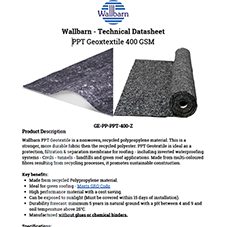 PPT Geotextile 400 GSM Datasheet
