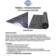 PPT Geotextile 500 GSM Datasheet