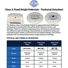 Class A Fixed Height Pedestals