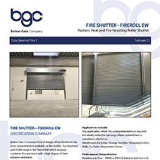 Fire Shutter - Fireroll EW