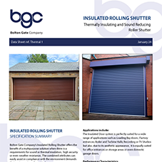 Insulated Rolling Shutter | Thermally Insulating and Sound Reducing Roller Shutter Insulated Rolling Shutter | Thermally Insulating and Sound Reducing Roller Shutter