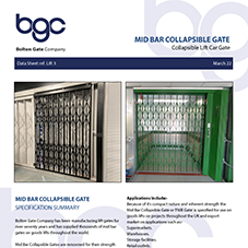 Mid Bar Collapsible Gate | Collapsible Lift Car Gate Mid Bar Collapsible Gate | Collapsible Lift Car Gate