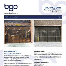 Multi-Fold Gate | Top Hung High Ventilation Security Gates Multi-Fold Gate | Top Hung High Ventilation Security Gates