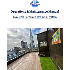 O&M Manual: ExaDeck Porcelain Decking System O&M Manual: ExaDeck Porcelain Decking System