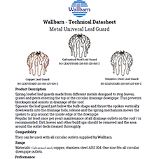 Metal Universal Leaf Guard