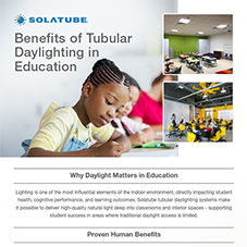 Benefits of Tubular Daylighting in Education