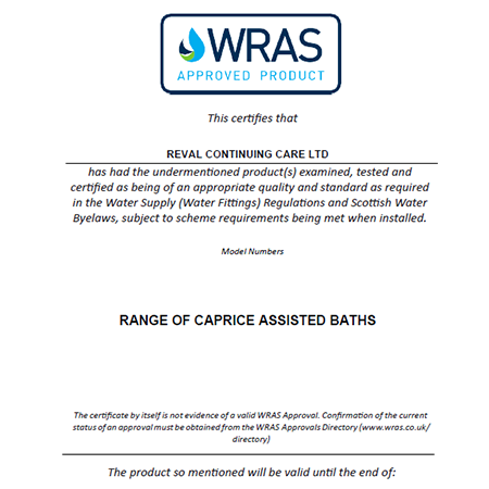 WRAS Certificate WRAS Certificate