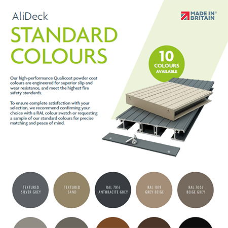 AliDeck Standard Colours AliDeck Standard Colours