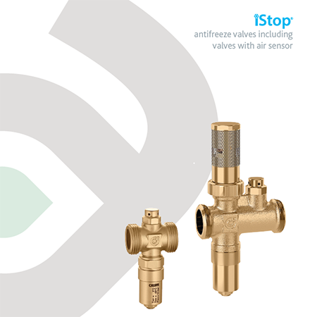 istop antifreeze valves including valves with air sensor