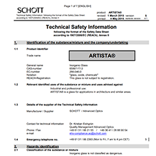 ARTISTA® Data Sheet ARTISTA® Data Sheet